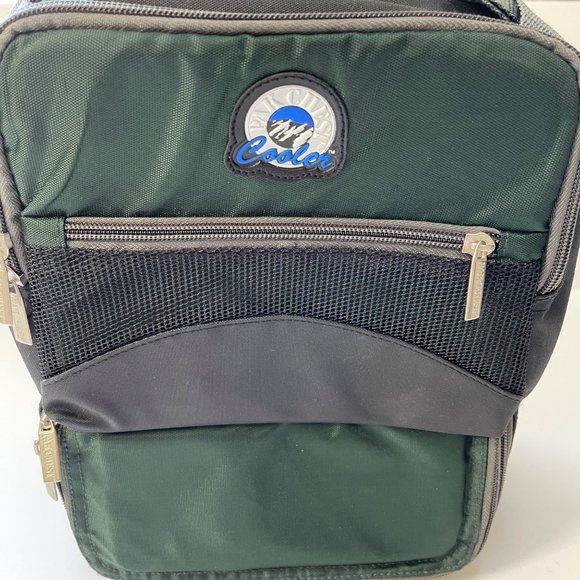 PAK CHEST COOLER Insulated Double Zip Compartment Adjustable Strap Green NWOT - Picture 4 of 12